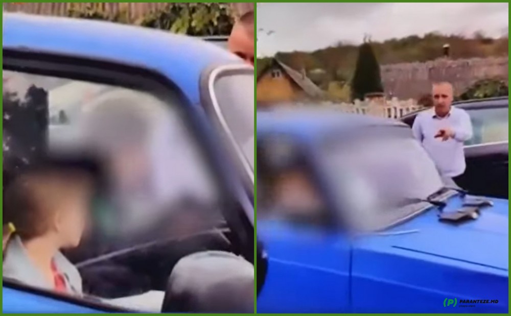 Pericol pe drumurile din Călărași: Copil de 12 ani, filmat cum își plimbă sora mai mică cu mașina